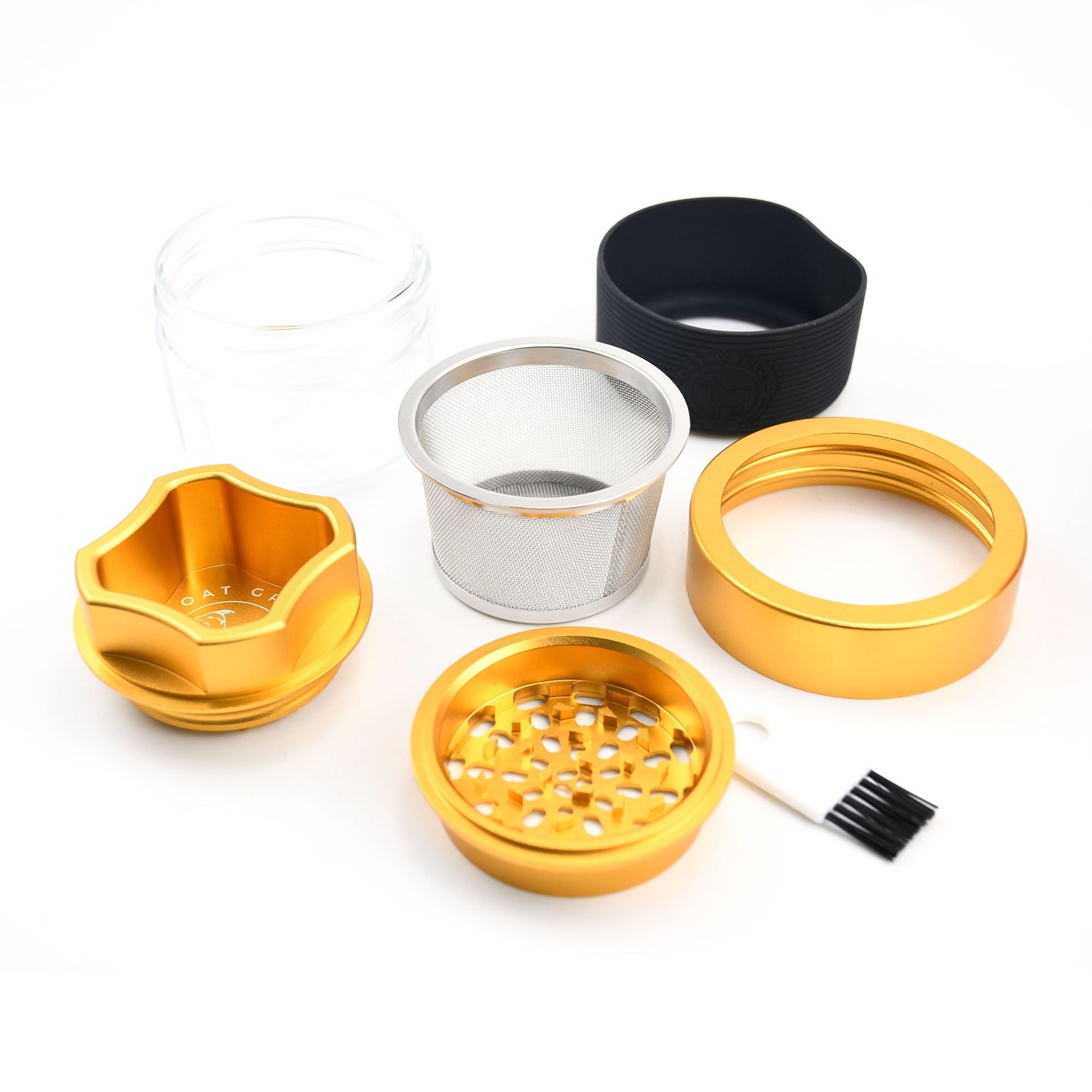 4 Piece Aluminum Herb Grinder | AITH v.I – OG - Discreet Smoker