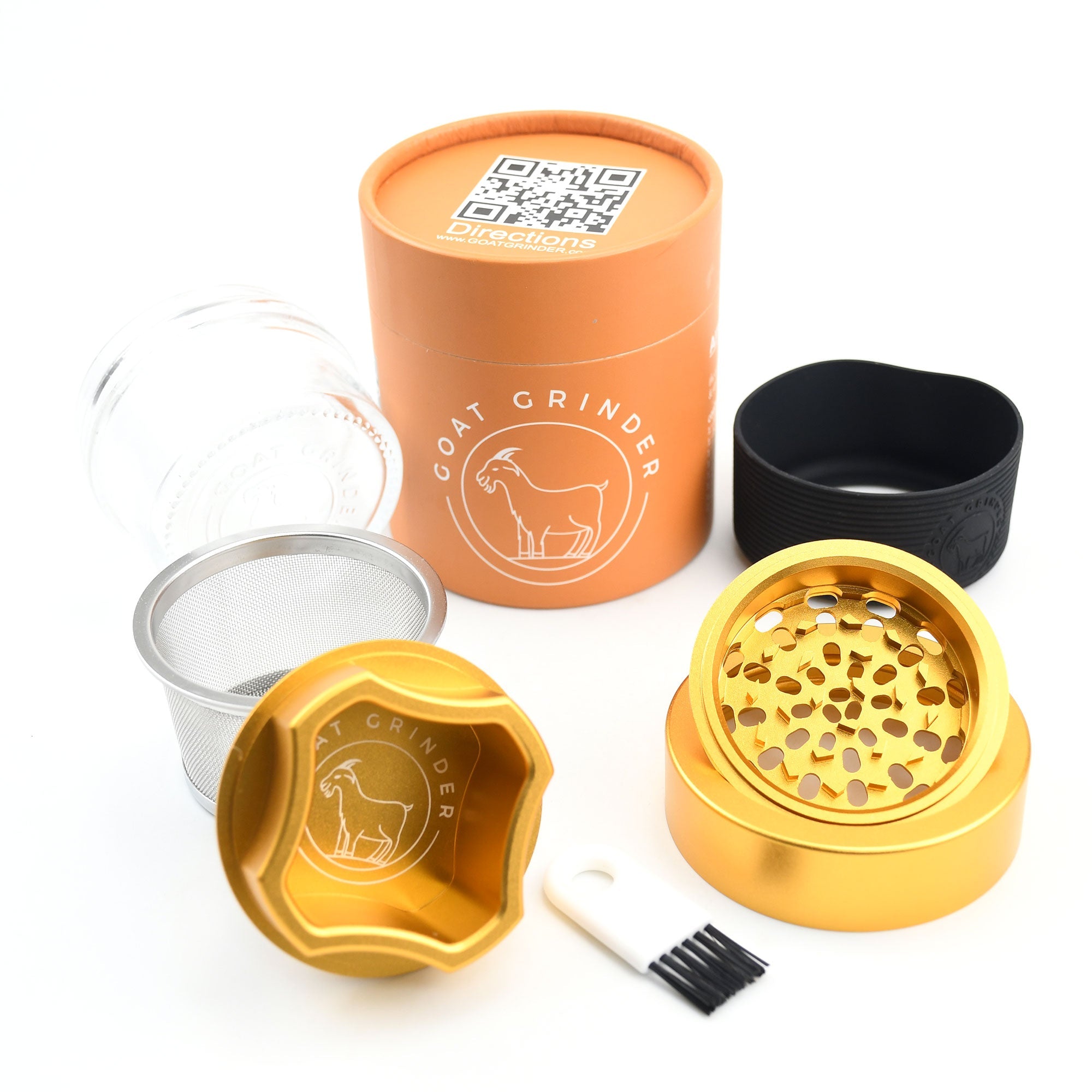 4 Piece Aluminum Herb Grinder | AITH v.I – OG - Discreet Smoker