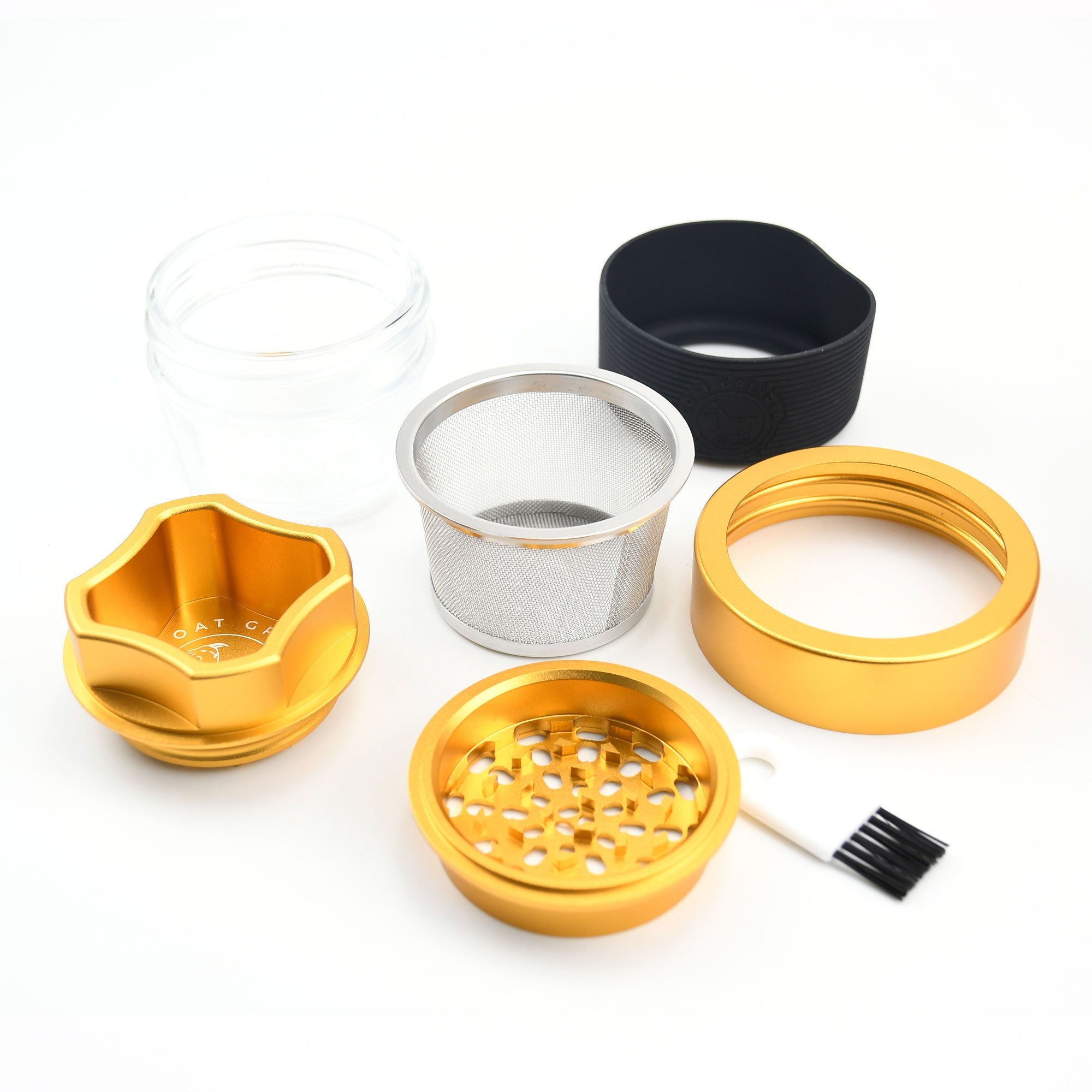 4 Piece Aluminum Herb Grinder | AITH v.I – OG - Discreet Smoker