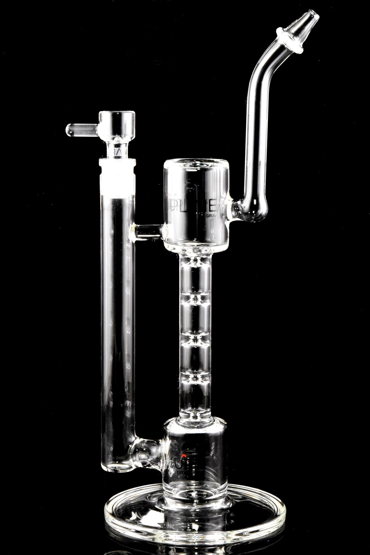 GRAV Upline Glass Bong – 12″ – 14 mm - Discreet Smoker