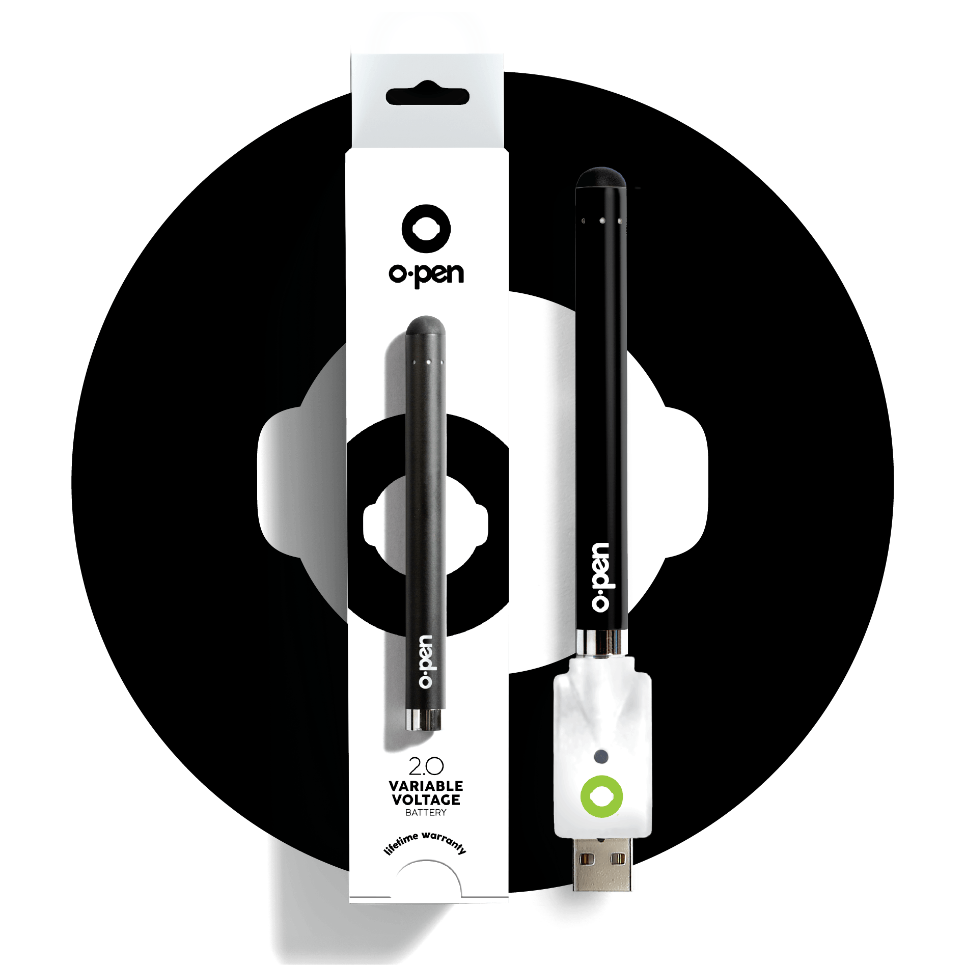 O.pen 2.0 Variable Voltage 510 Battery - Discreet Smoker
