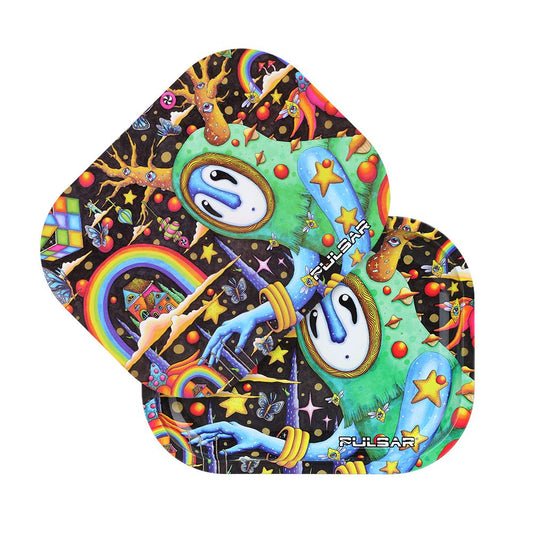 Pulsar Mini Rolling Tray & Lid Kit - The World Was Mad / 7"x5.5" - Discreet Smoker