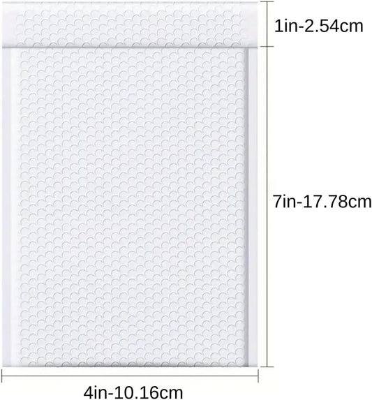 500 PC 4X8 Inches Poly Bubble Mailers Shipping Padded Envelopes Self Seal Waterproof Cushion Envelopes Waterproof Grey #000