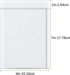 500 PC 4X8 Inches Poly Bubble Mailers Shipping Padded Envelopes Self Seal Waterproof Cushion Envelopes Waterproof Grey #000