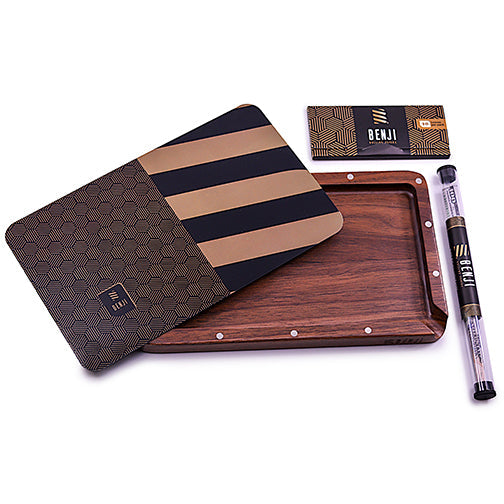 Benji - Walnut Tray w/ Magnetic Lid Kit - OG - Discreet Smoker