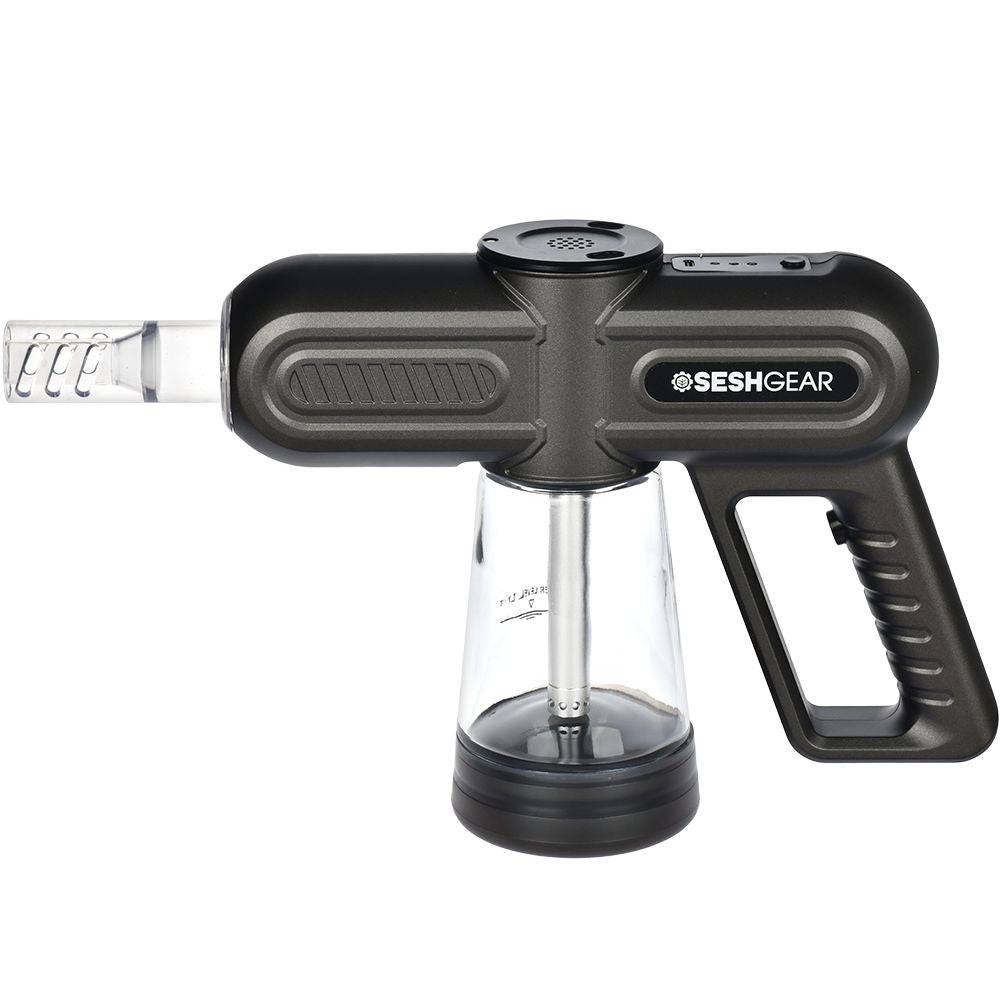 SeshGear Super Smoker Smoke Thrower Water Pipe - 1500mAh / Black - Discreet Smoker