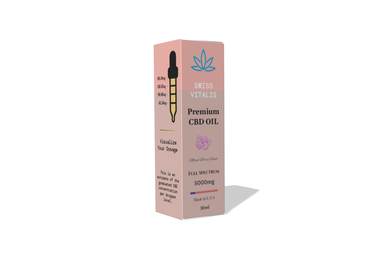 Swiss Vitalis CBD Full Spectrum 5000mg - Discreet Smoker