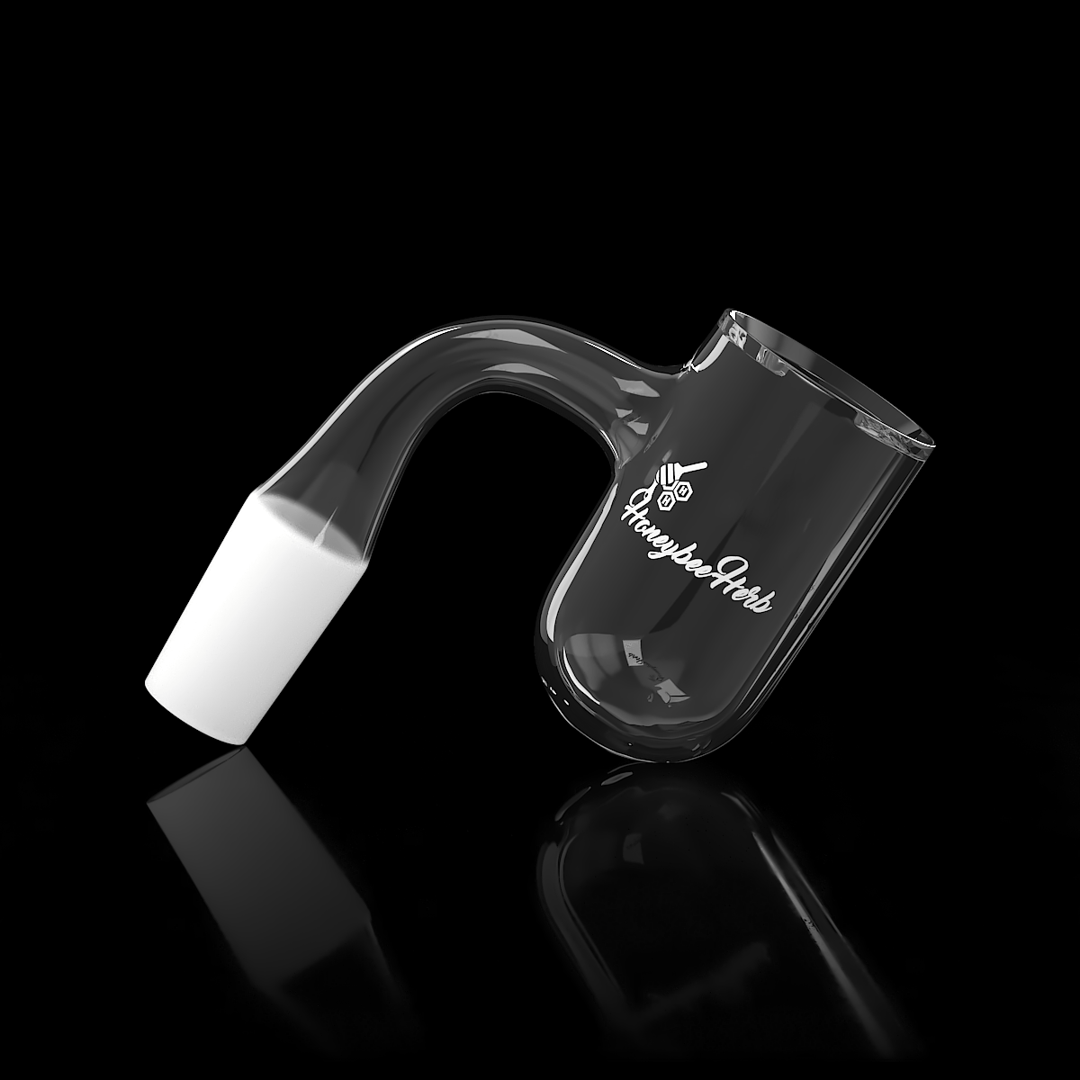 HONEY BEVEL DEEP BOWL QUARTZ BANGER - 90° DEGREE | BL - Discreet Smoker