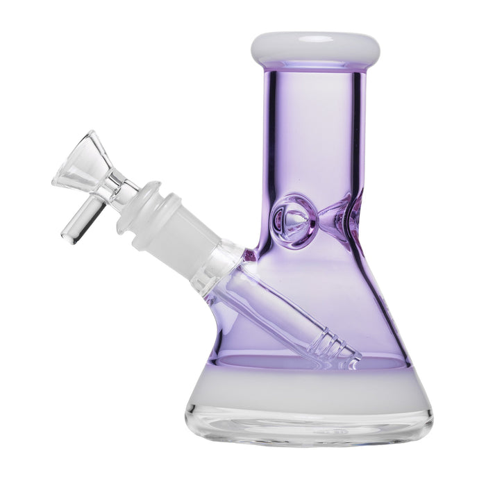 Human Grade 6" Beaker Water Pipe, Lavender