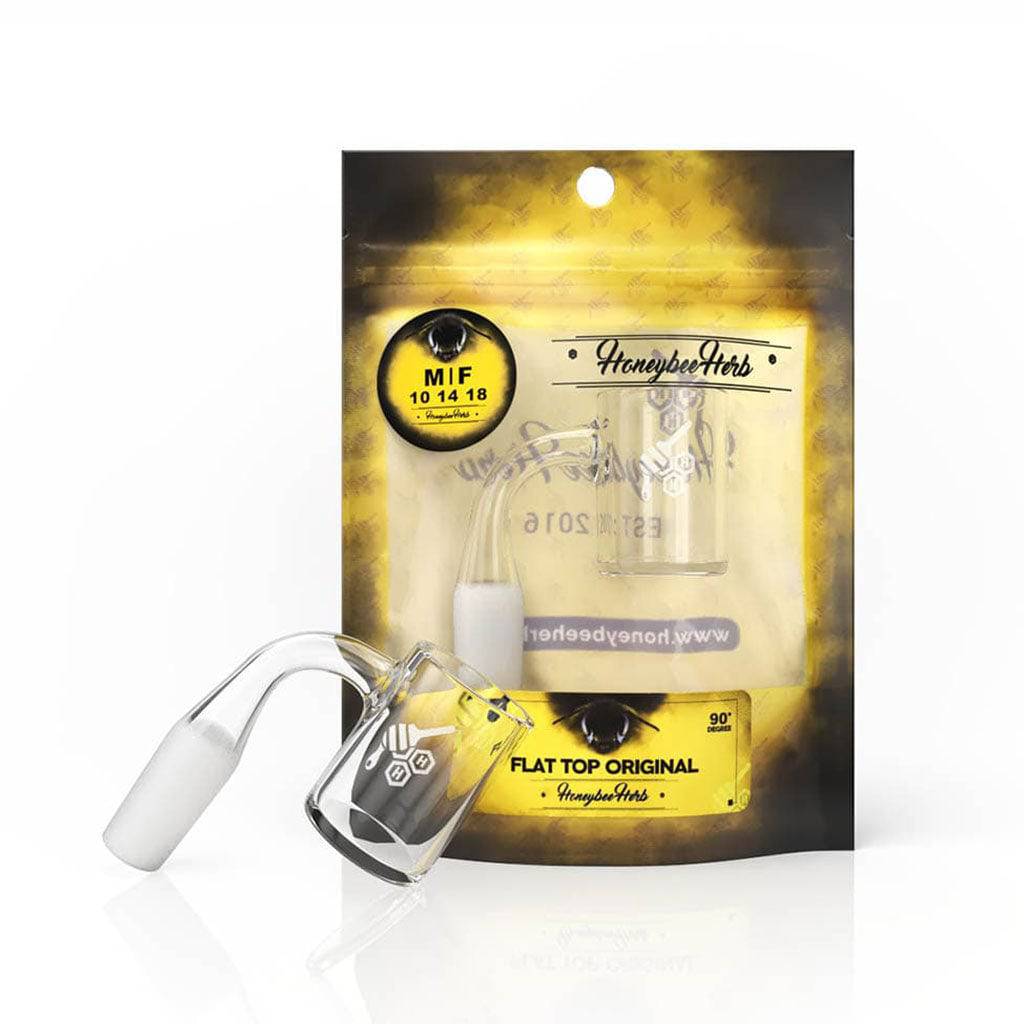 FLAT TOP ORIGINAL QUARTZ BANGER - 90° DEGREE | YL - Discreet Smoker