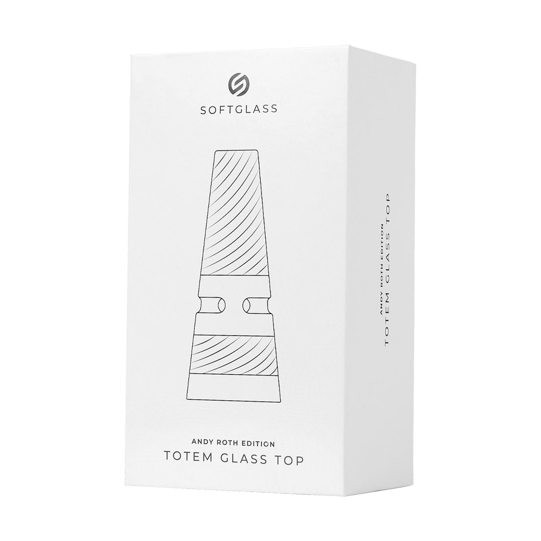 Softglass x Andy Roth Totem Glass Top - Discreet Smoker