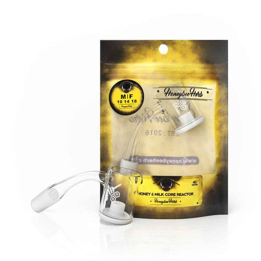 HONEY & MILK CORE REACTOR QUARTZ BANGER - 45° DEGREE | YL - Discreet Smoker