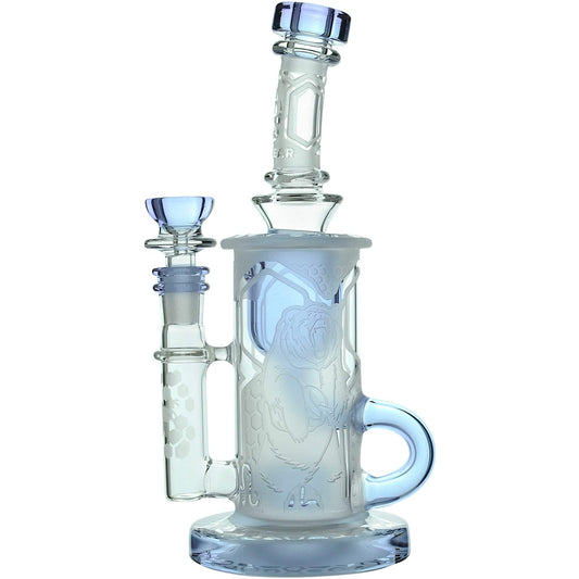 Calibear Sandblasted Showerhead Klein Recycler - Discreet Smoker