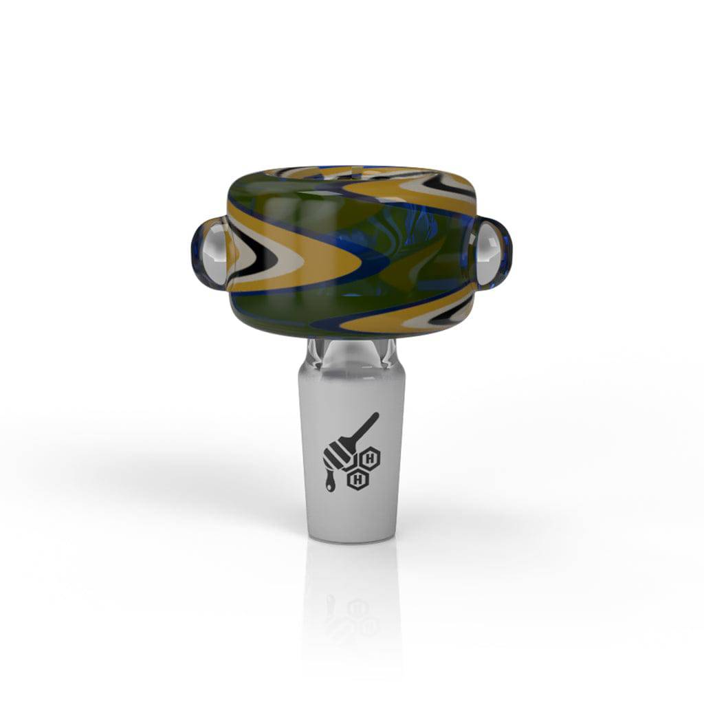 BASIN ZIG ZAG STIPPED FLOWER BOWL - Discreet Smoker