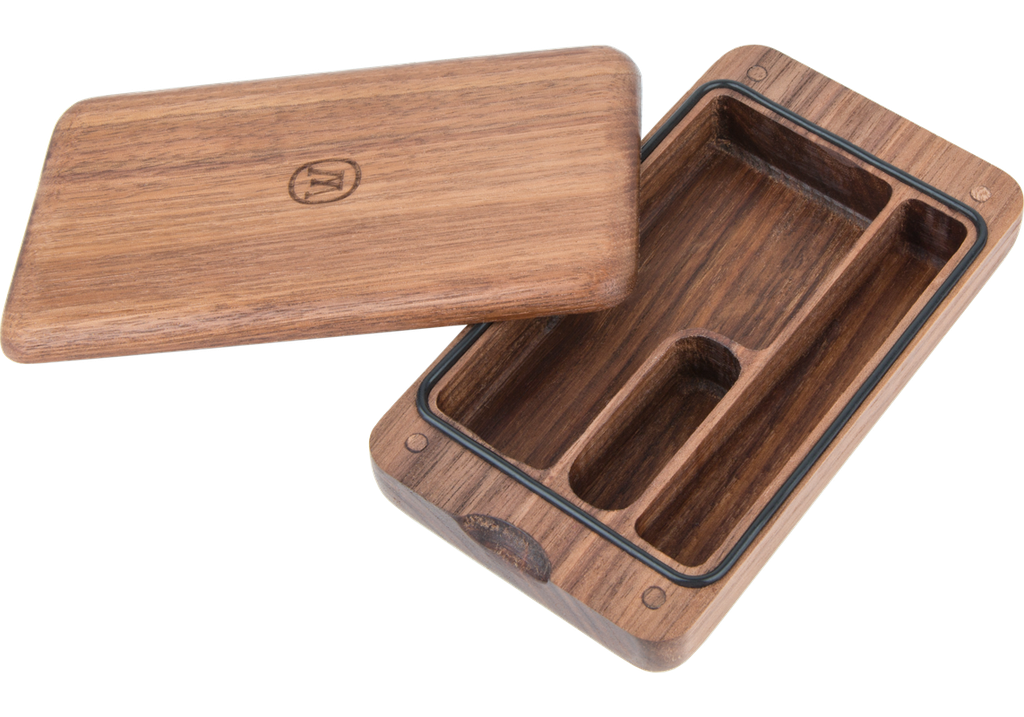 Marley Natural Black Walnut Storage Case - Discreet Smoker