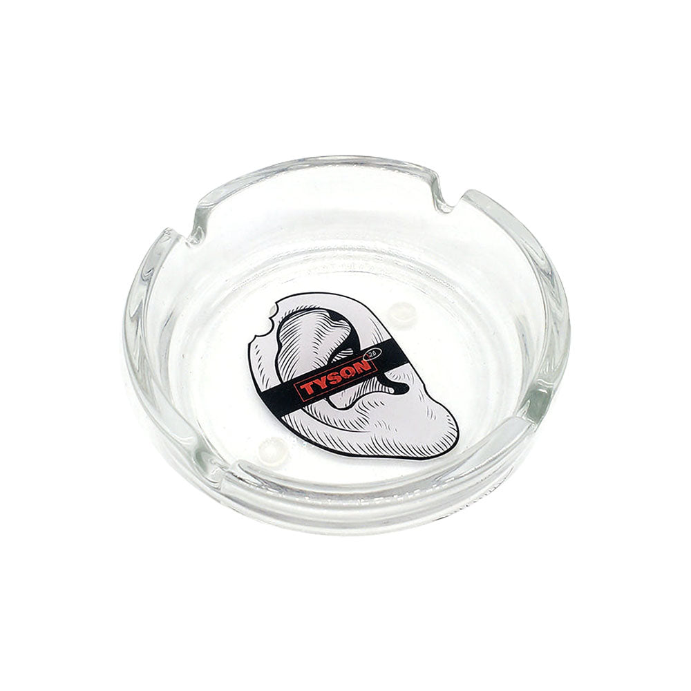 TYSON 2.0 Glass Ashtray | Bitten Ear | 4.25" - Discreet Smoker