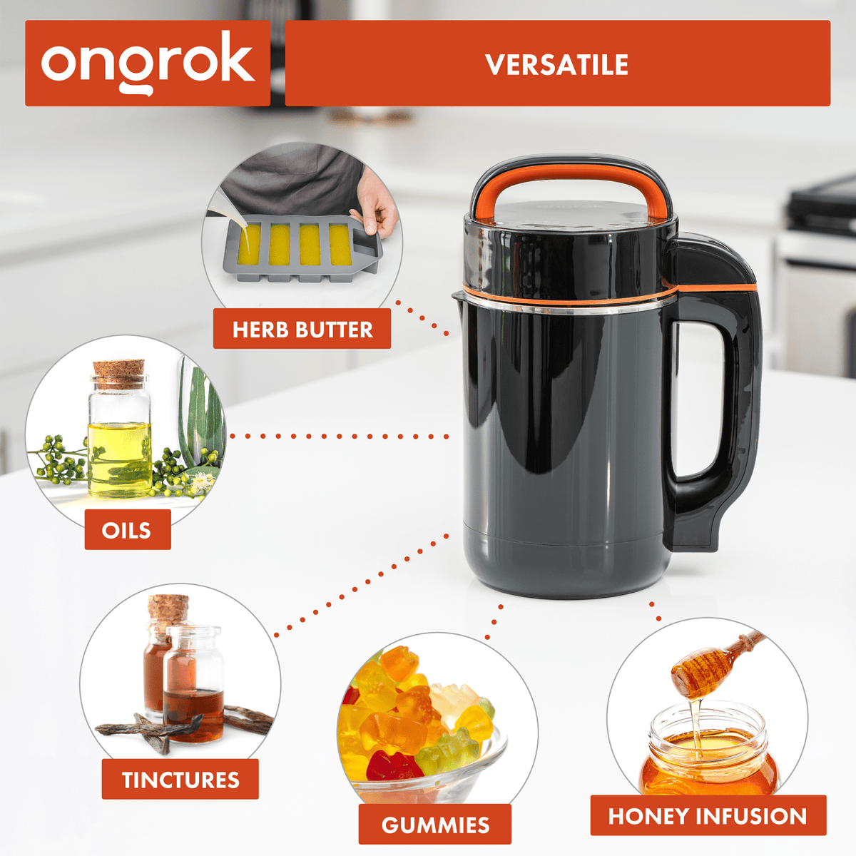 Ongrock Large (Full-Size) Botanical Infuser Machine and Kit - Discreet Smoker