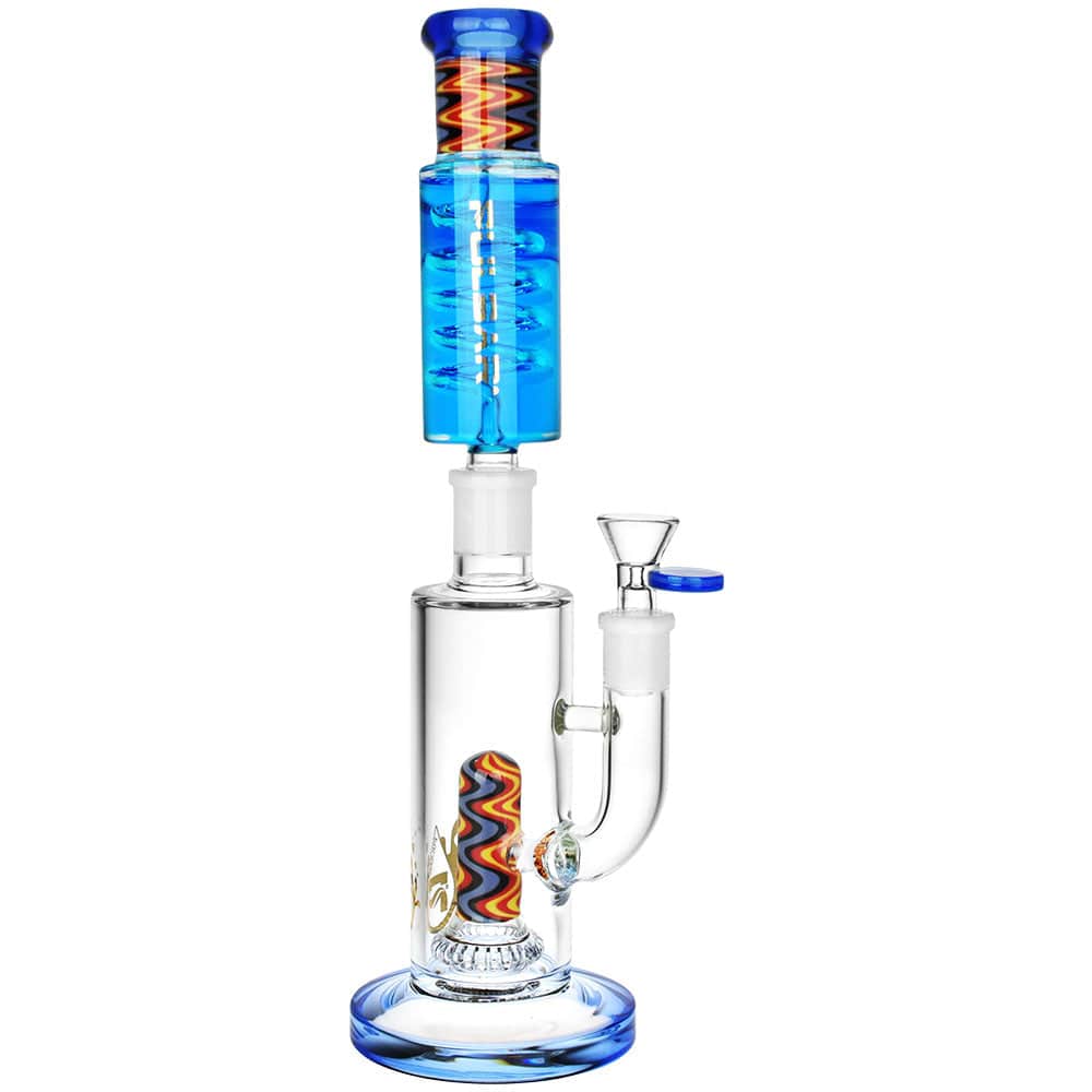 Pulsar Stackable Glycerin Water Pipe | 12.75" | 14mm F - Discreet Smoker