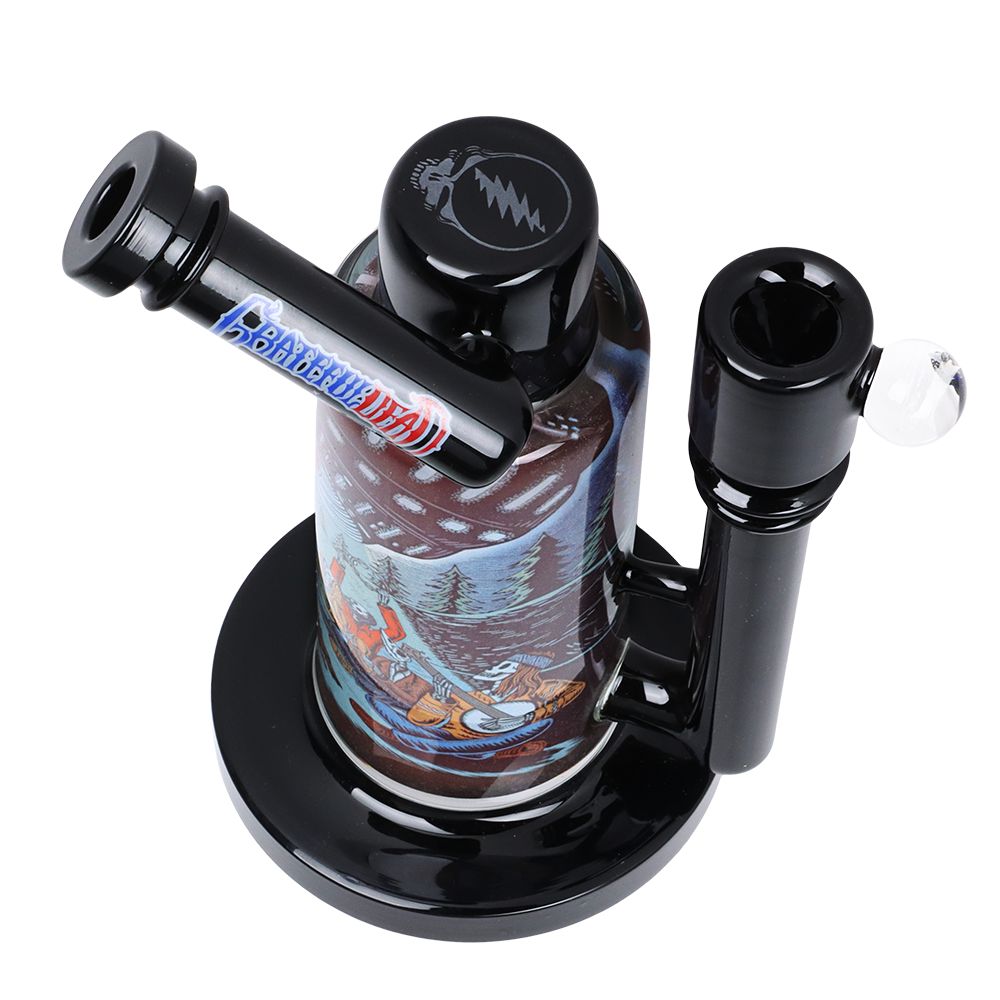 Grateful Dead x Pulsar Inside Print Water Pipe - 8.5" / 14mm F / UFO Jam - Discreet Smoker