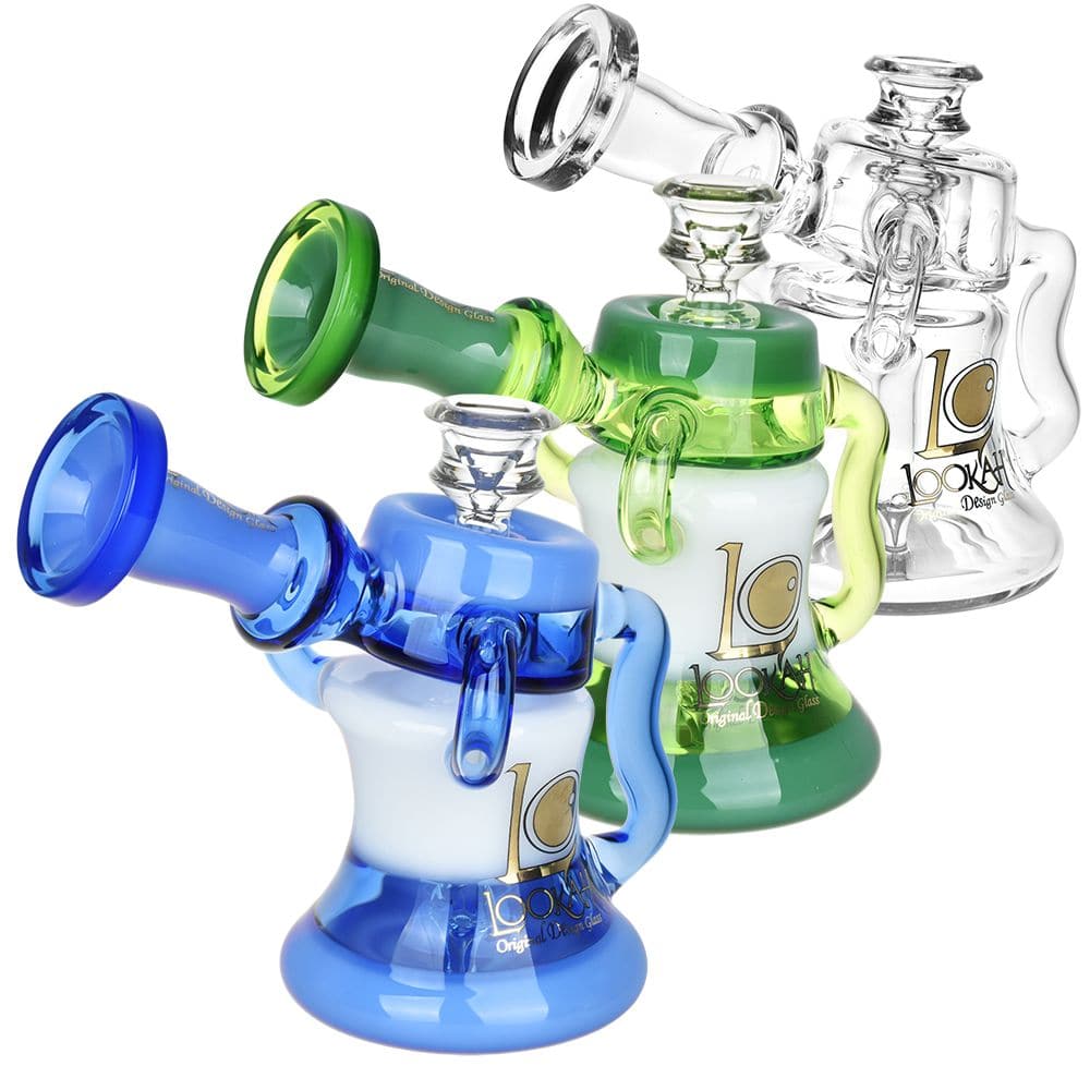 Lookah Glass Top Recycler Water Pipe | 6" | 14mm F - Discreet Smoker