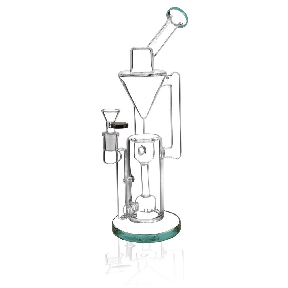 Pulsar Thinker Gravity Recycler Water Pipe - 13" / 14mm F / Colors Vary - Discreet Smoker