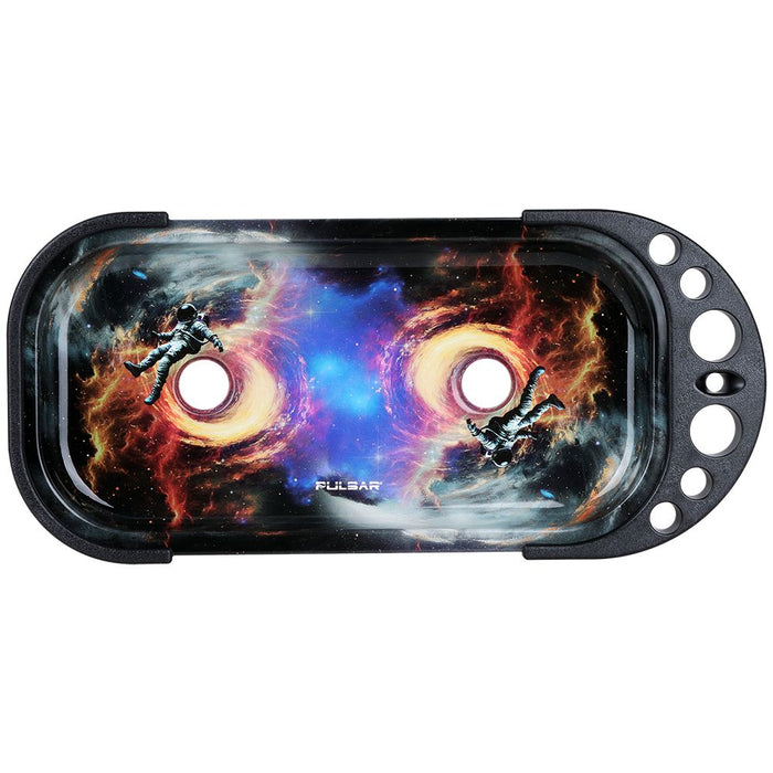 Pulsar Elevated Cone Rolling Tray Console | 9.25"x4.25", Black Hole