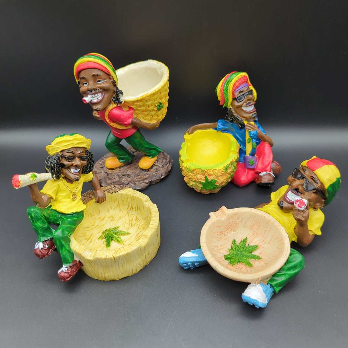 Rastafarian Ash Trays - Multiple Options - Discreet Smoker