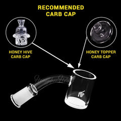 HONEY & MILK QUARTZ BANGER - 45° DEGREE | YL - Discreet Smoker