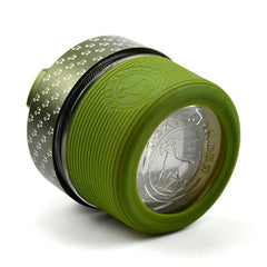 4 Piece Aluminum Herb Grinder | AITH v.I – OG - Repeat Pattern - Discreet Smoker