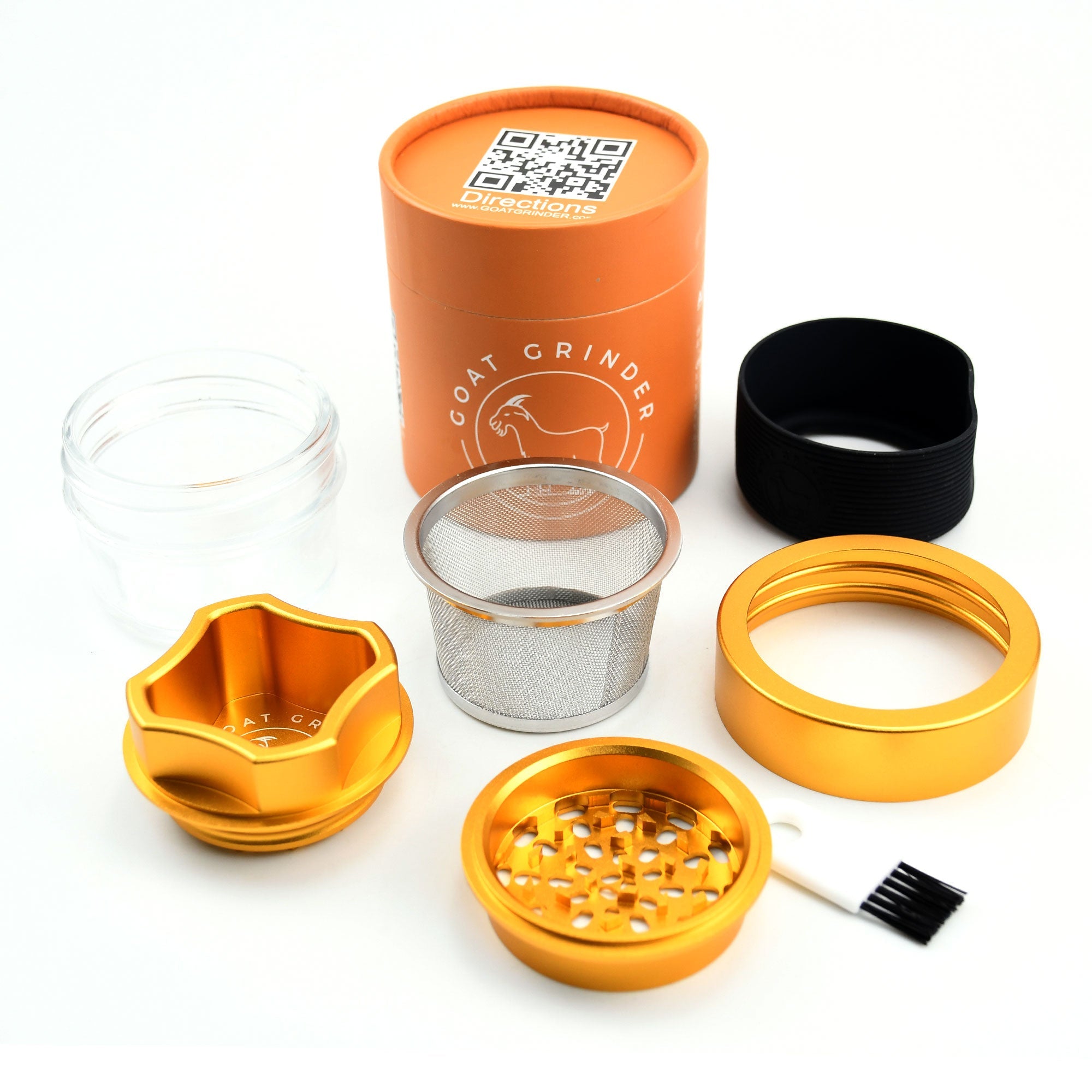 4 Piece Aluminum Herb Grinder | AITH v.I – OG - Discreet Smoker