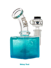 Krave Glass Cube Mini Bong - Discreet Smoker