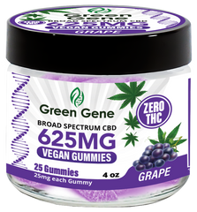 Green Genie CBD Vegan Pectin Infused Gummies w/ B12 Vitamins (625MG - 2500MG)