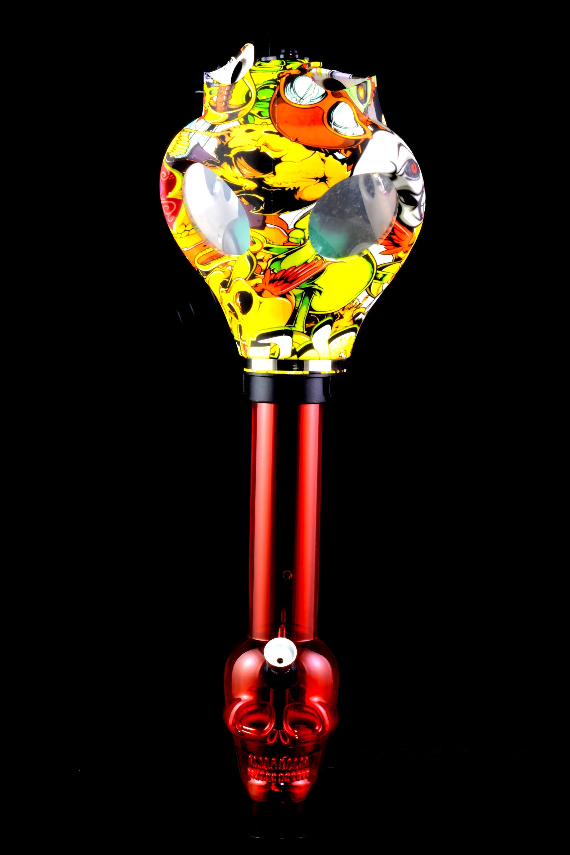 Acrylic Gas Mask Bong “Alien Skull” – Design Options - Discreet Smoker