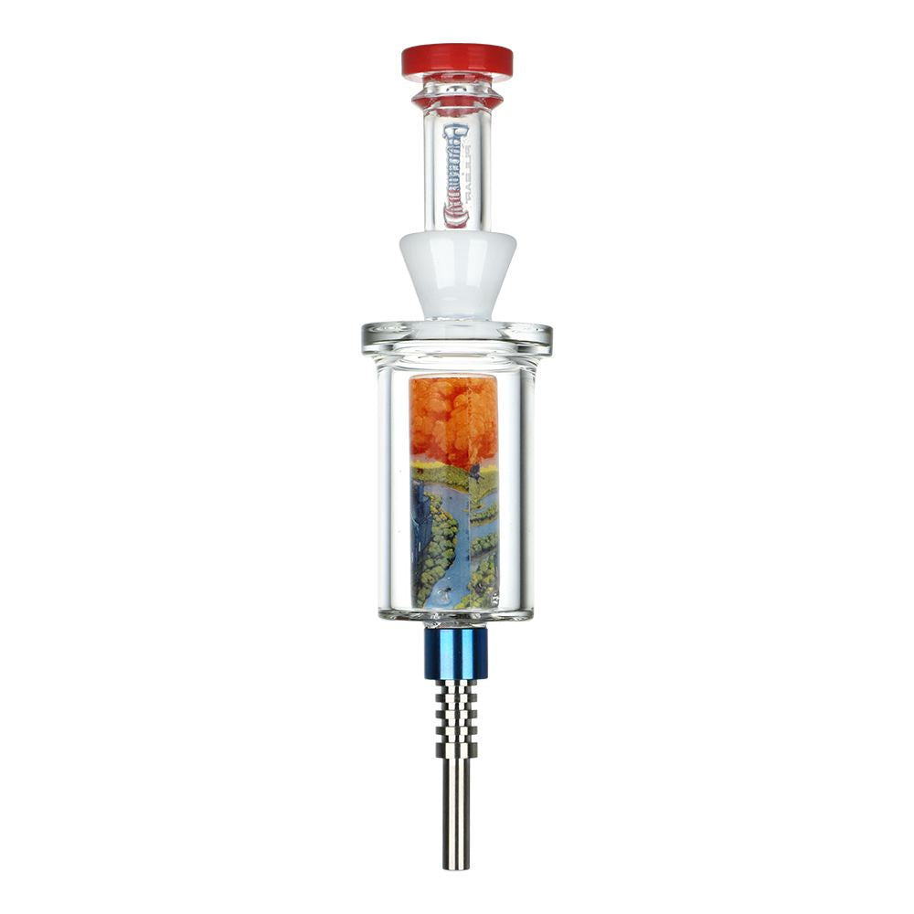 Grateful Dead x Pulsar Inside Print Vapor Vessel & SYF Dab Dish - 9.25" / Boxer - Discreet Smoker