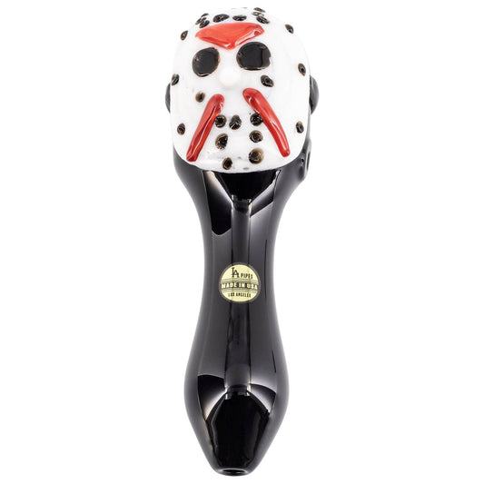 LA Pipes Jason Mask Killer Glass Pipe - Discreet Smoker