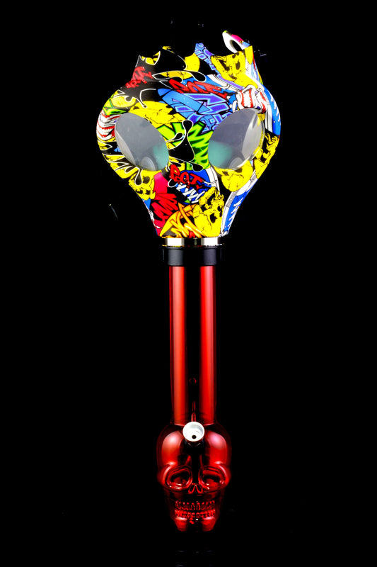 Acrylic Gas Mask Bong “Alien Skull” – Design Options - Discreet Smoker