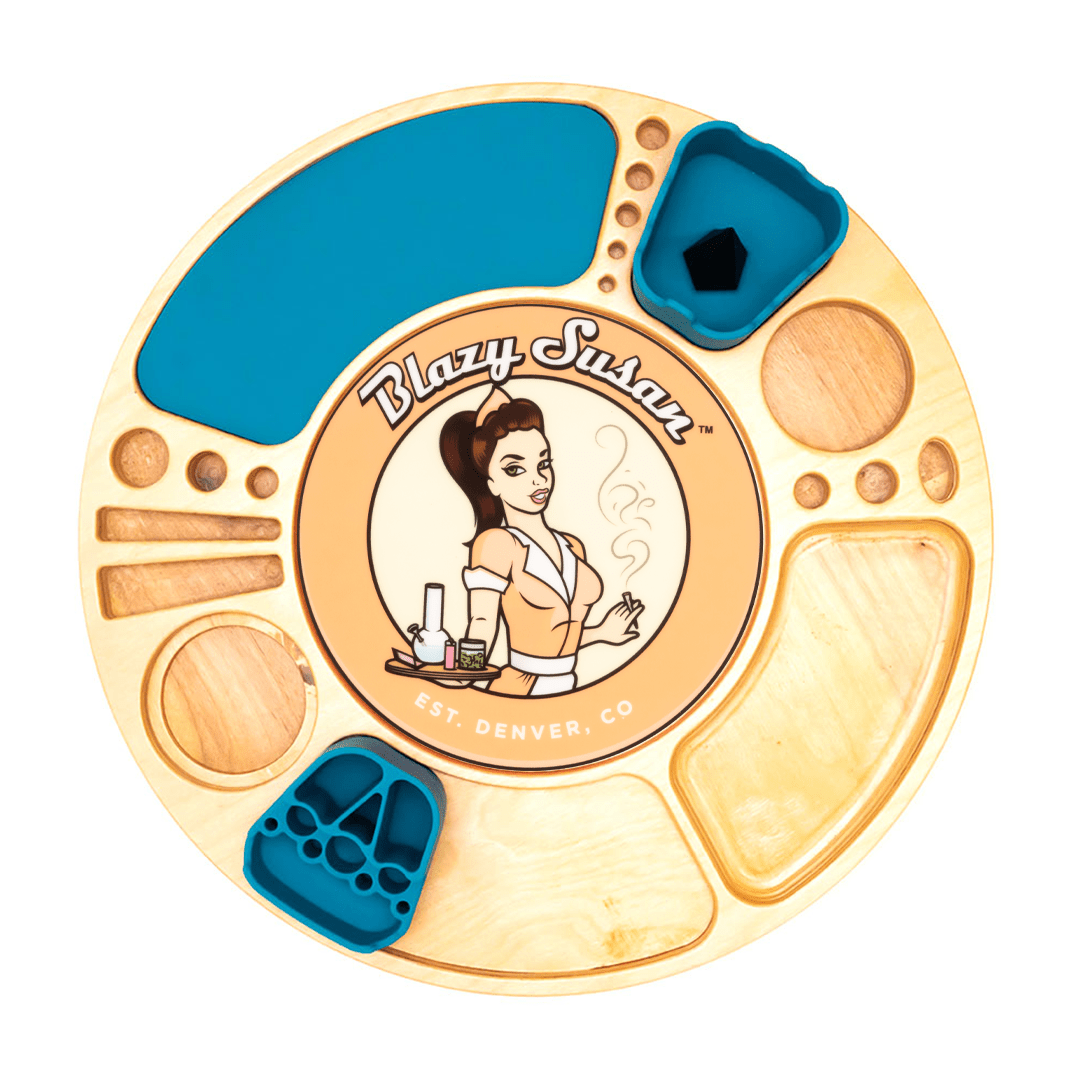 Blazy Susan Spinning Rolling Trays - Discreet Smoker