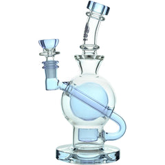 CaliBear Colored Ball Seed Of Life Recycler Rig - Discreet Smoker