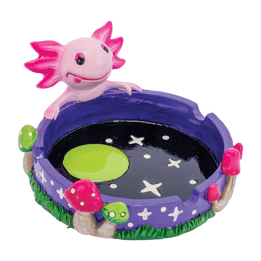 PINK AXOLOTL STAR & MUSHROOM ASHTRAY - Discreet Smoker