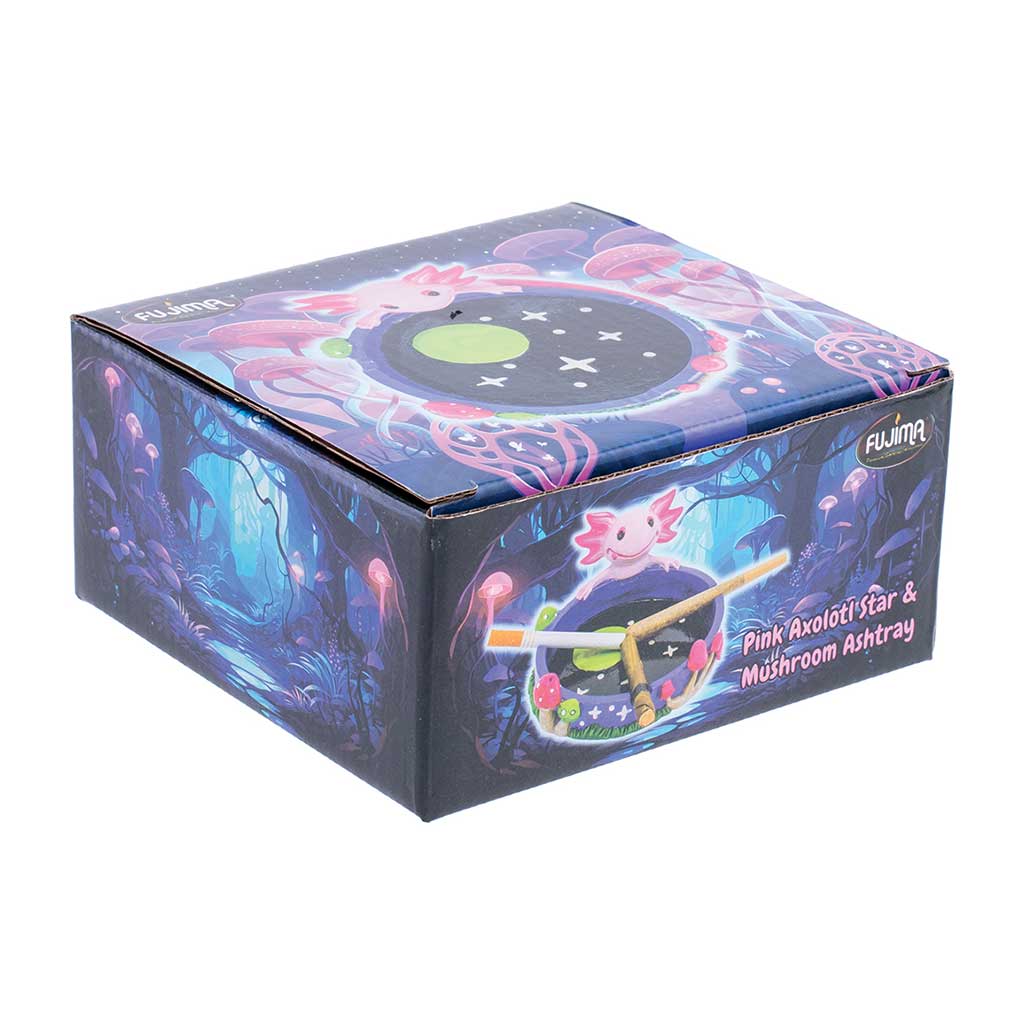 PINK AXOLOTL STAR & MUSHROOM ASHTRAY - Discreet Smoker