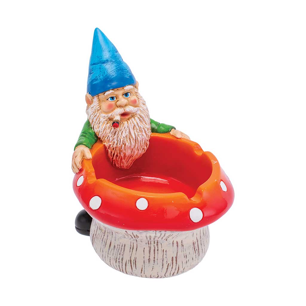 GNOME & MUSHROOM ASHTRAY - Discreet Smoker
