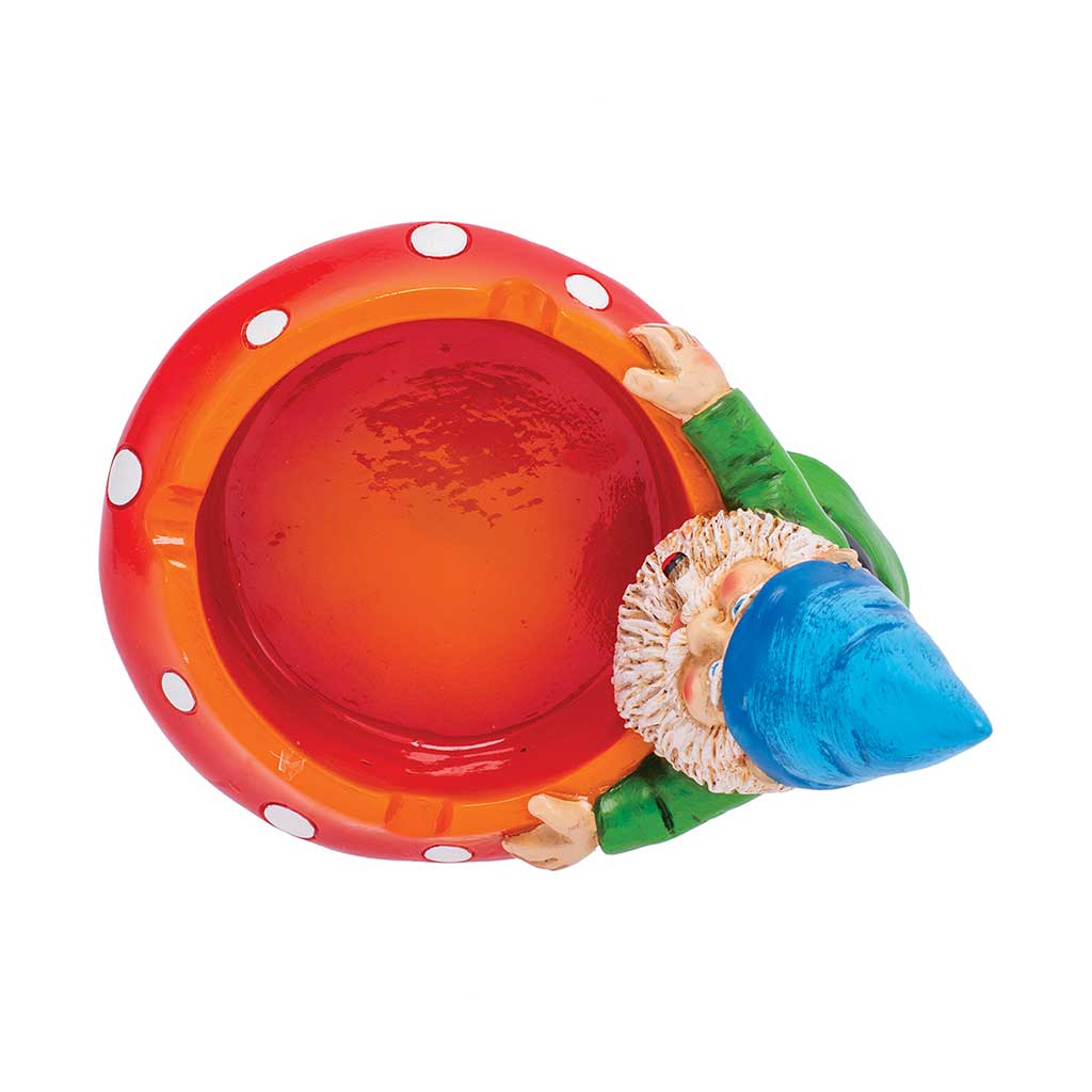 GNOME & MUSHROOM ASHTRAY - Discreet Smoker