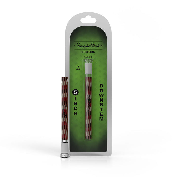 RIBBON LOOPED DOWNSTEM, Red/Brown