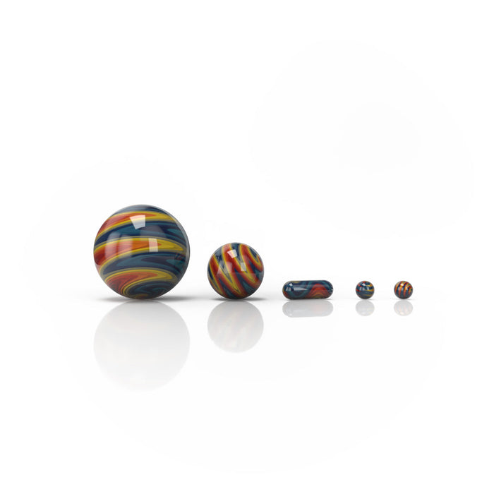 WIG WAG DAB MARBLE SETS - 5 PIECE, Yellow/green