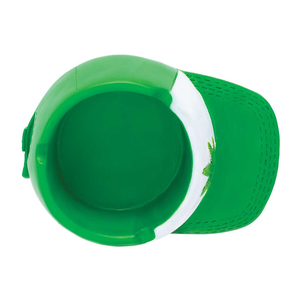 GREEN LEAF SNAPBACK HAT ASHTRAY - Discreet Smoker