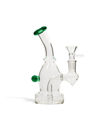6 Inch Glass Water Pipe with Colored Lip - Discreet Smoker