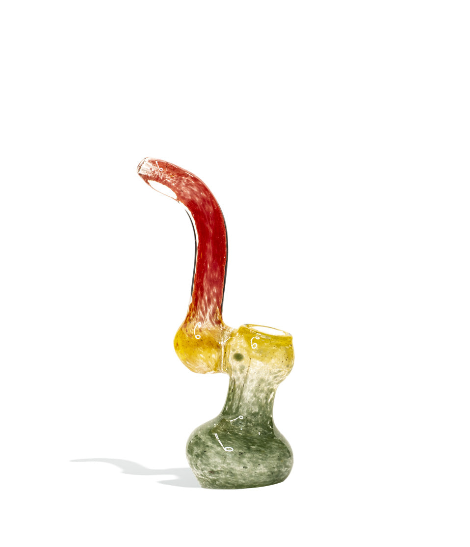 6 Inch Rasta Fritted Bubbler - Discreet Smoker
