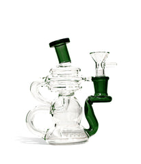 6 Inch Recycler Water pipe with Colored Mouthpiece - Discreet Smoker