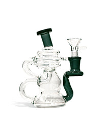 6 Inch Recycler Water pipe with Colored Mouthpiece - Discreet Smoker