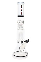 ROOR Tech 14" Multicolor Beaker Bong with Tree Perc – Glass-on-Glass - Discreet Smoker
